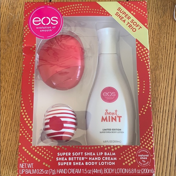 eos Other - EOS Peppermint Cream Body Care Set